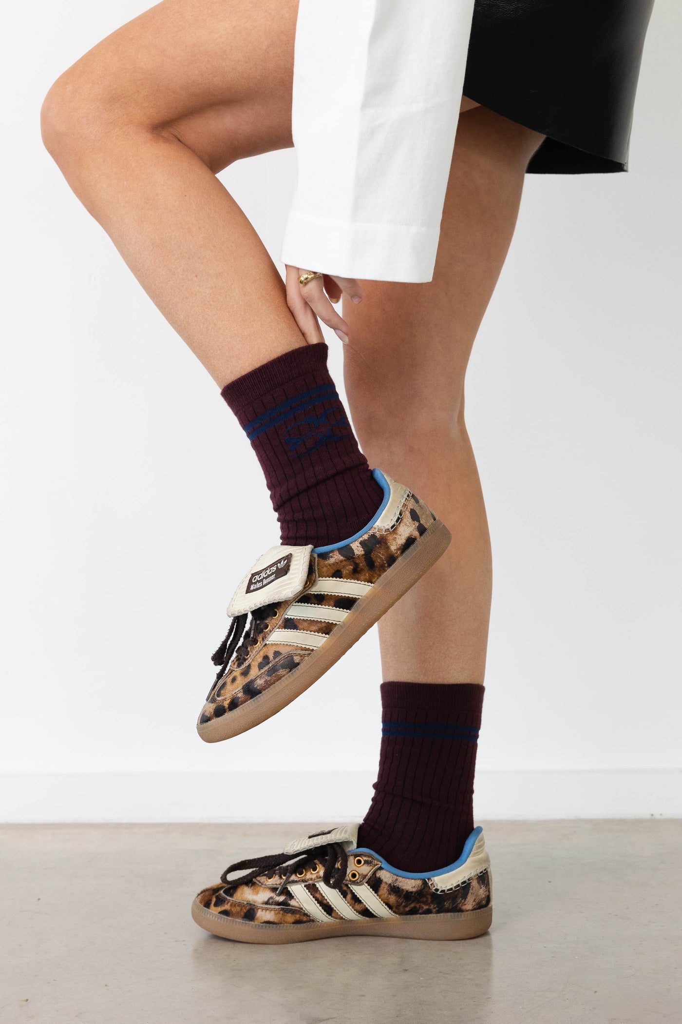 Coucou One size Coucou socks - Bordeaux with navy logo