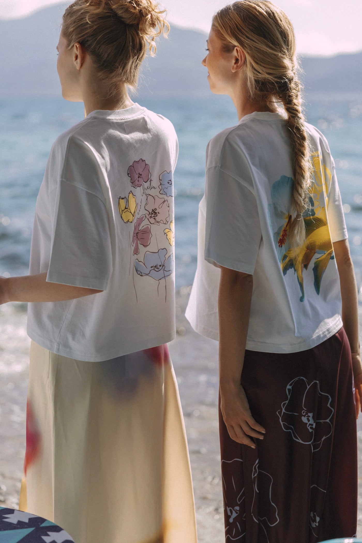 Coucou Flore tee - Pastel flowers print