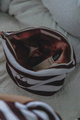 Coucou One size Lola toiletbag - Aubergine stripes
