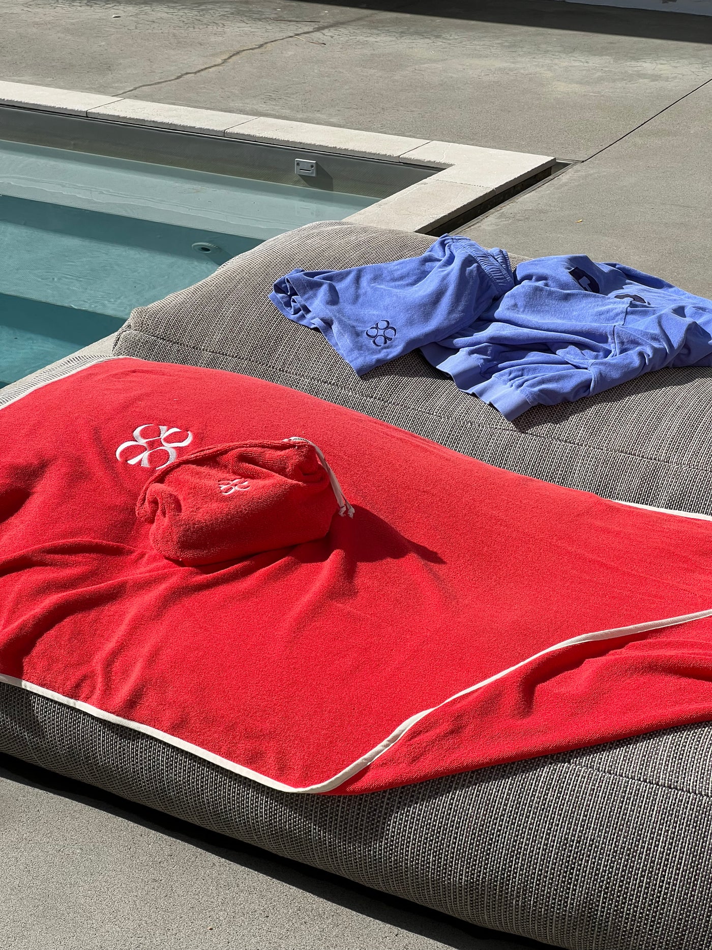 Coucou One size Coucou beach towel - Red terry fabric