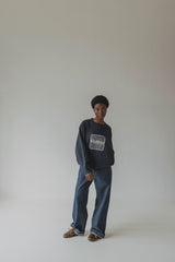 Coucou One size Joseph sweater - Navy with coucou print