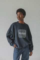 Coucou One size Joseph sweater - Navy with coucou print