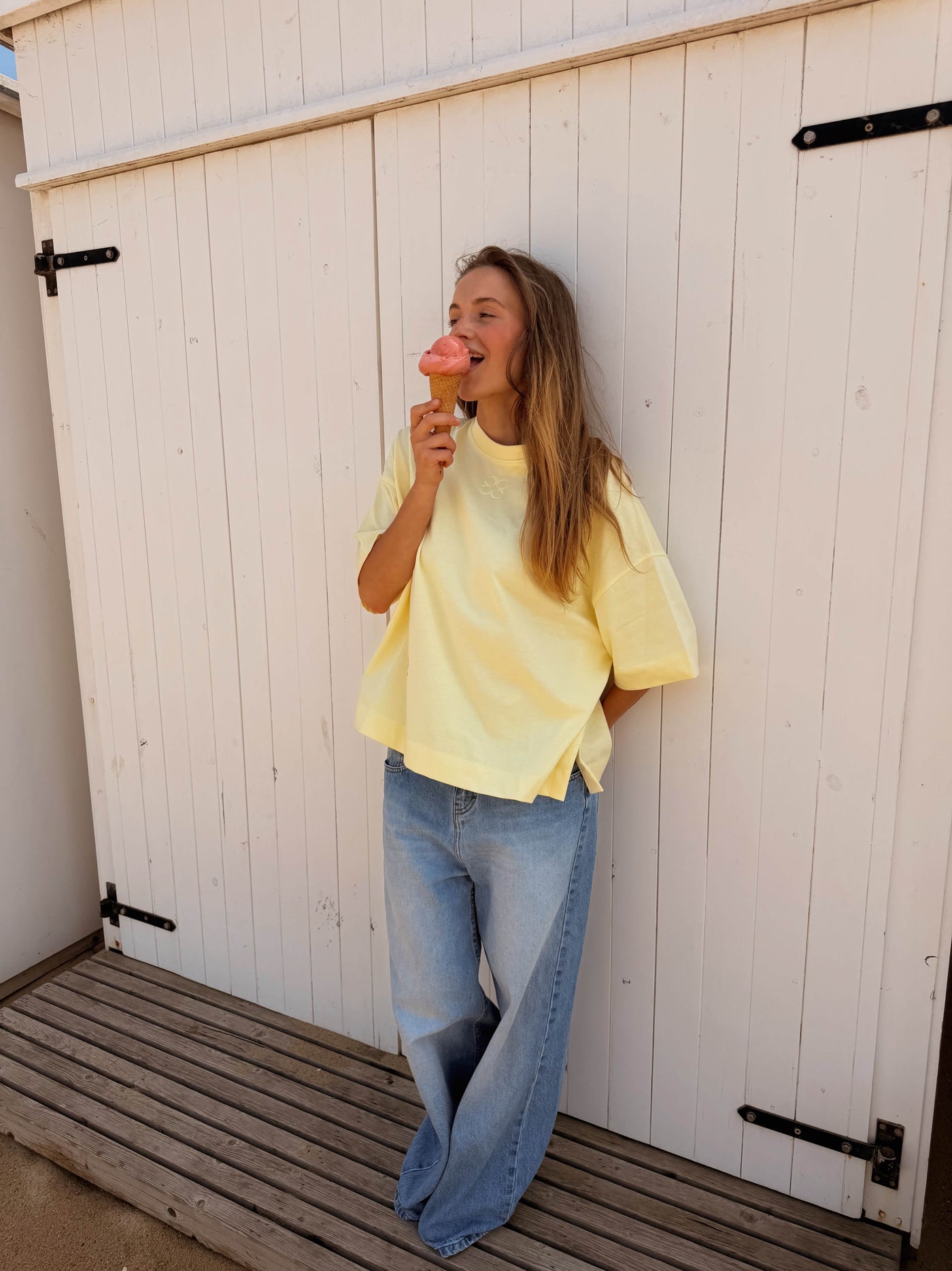 Coucou Mimosa tee short sleeves - Butter yellow