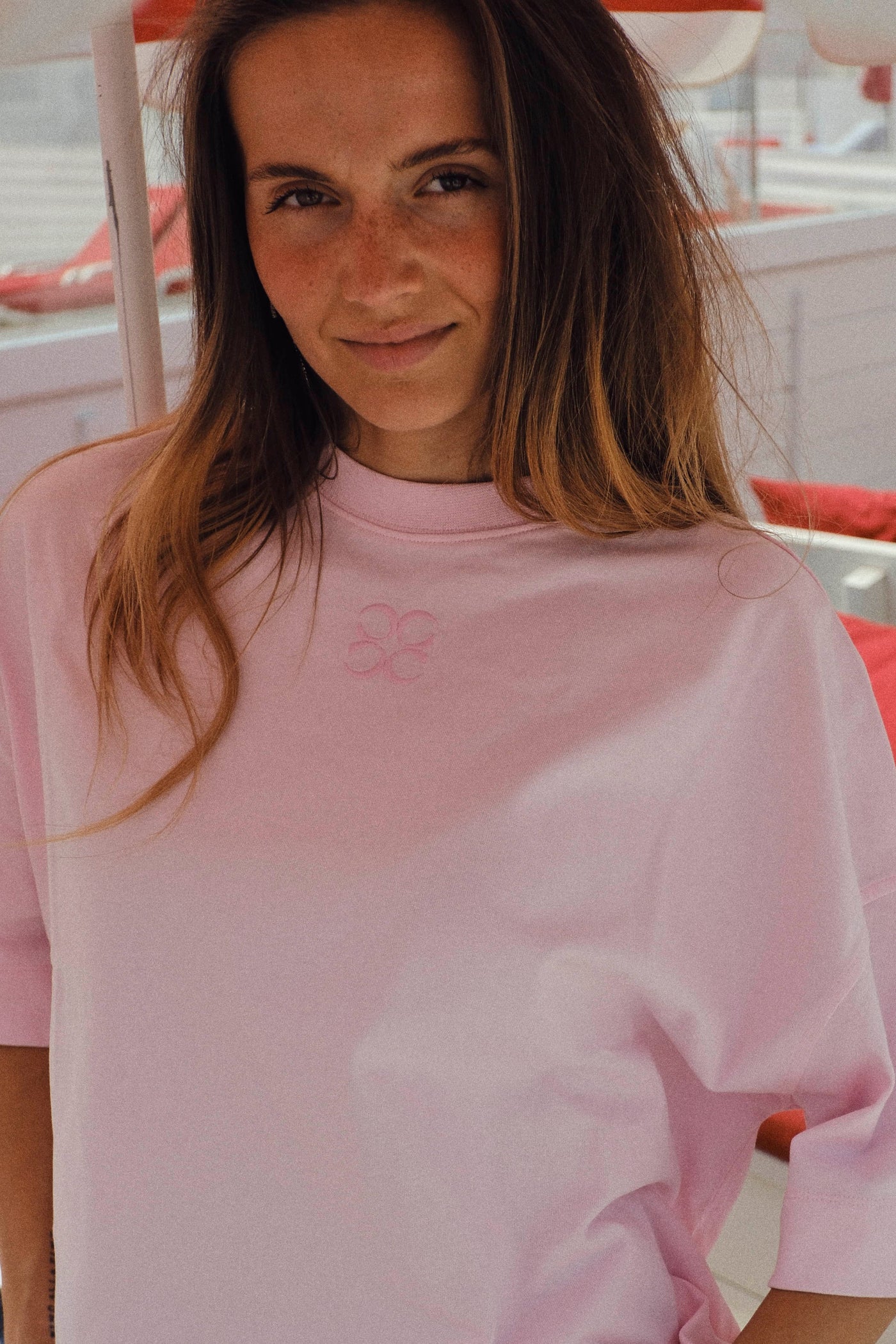 Coucou Mimosa tee short sleeves - Baby pink