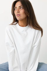 Coucou Mimosa tee long sleeves - White
