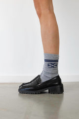Coucou One size Coucou socks - Grey with navy logo