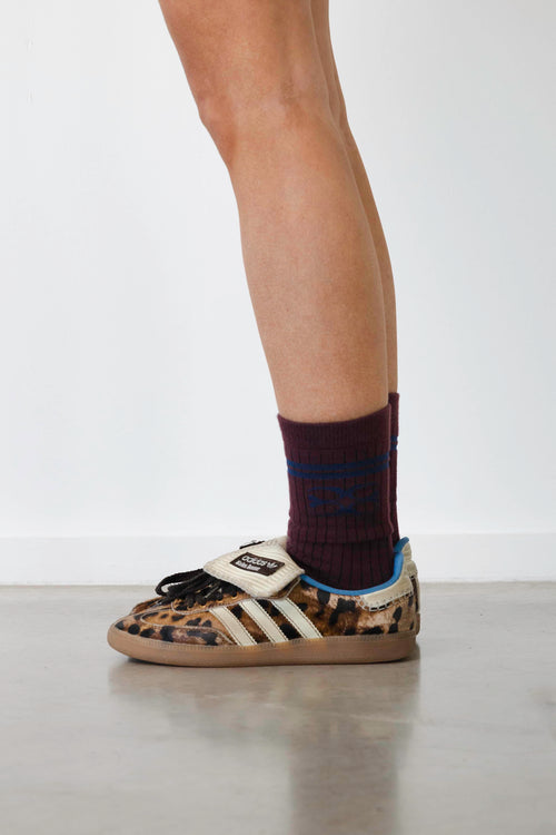 Coucou One size Coucou socks - Bordeaux with navy logo