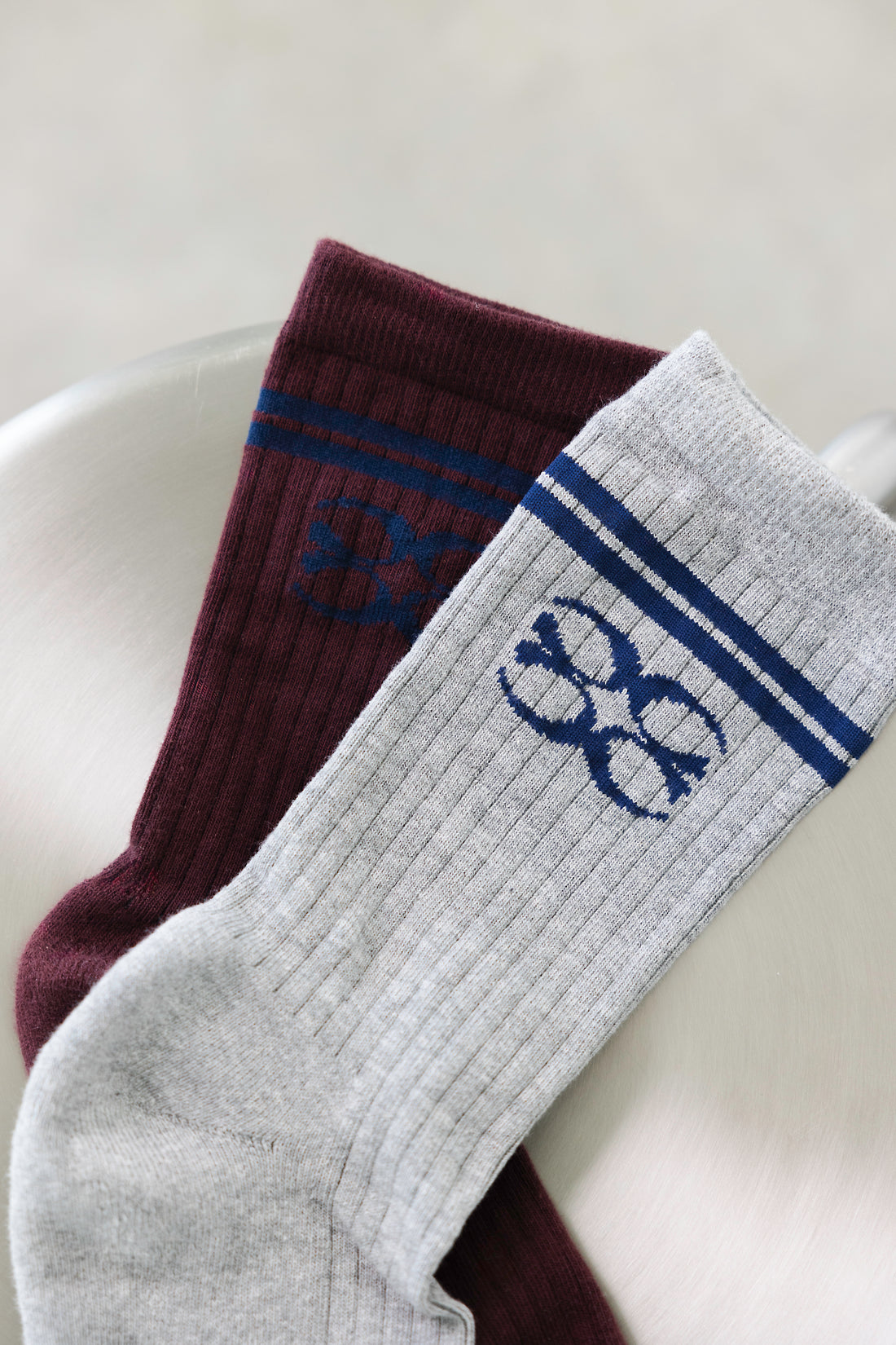 Coucou One size Coucou socks - Bordeaux with navy logo