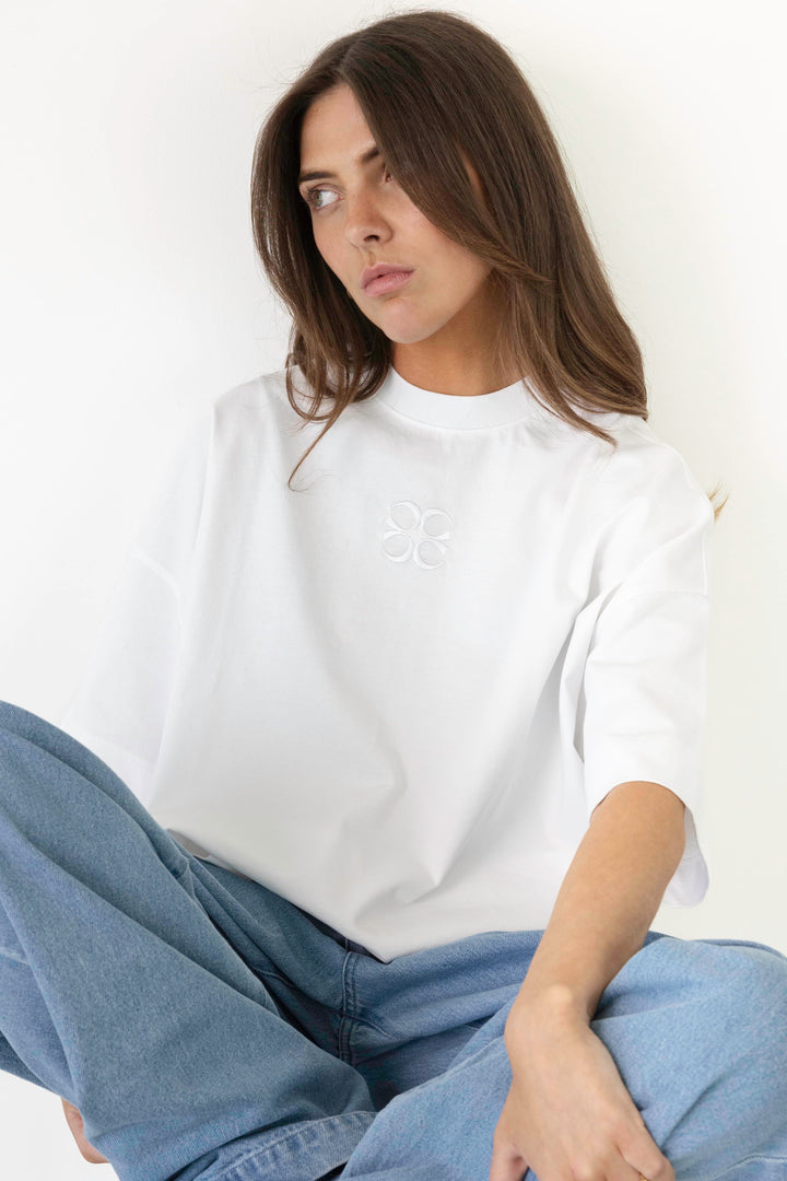 Coucou Mimosa tee short sleeves - White