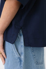 Coucou Mimosa tee short sleeves - Navy