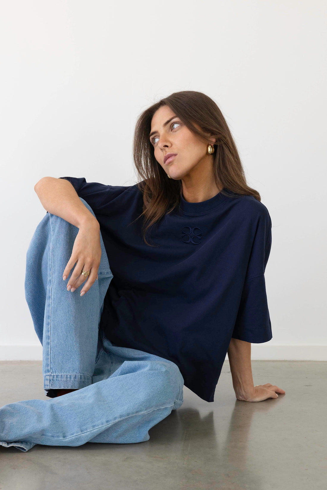 Coucou Mimosa tee short sleeves - Navy