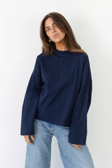 Coucou Mimosa tee long sleeves - Navy