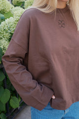 Coucou Mimosa tee long sleeves - Brown