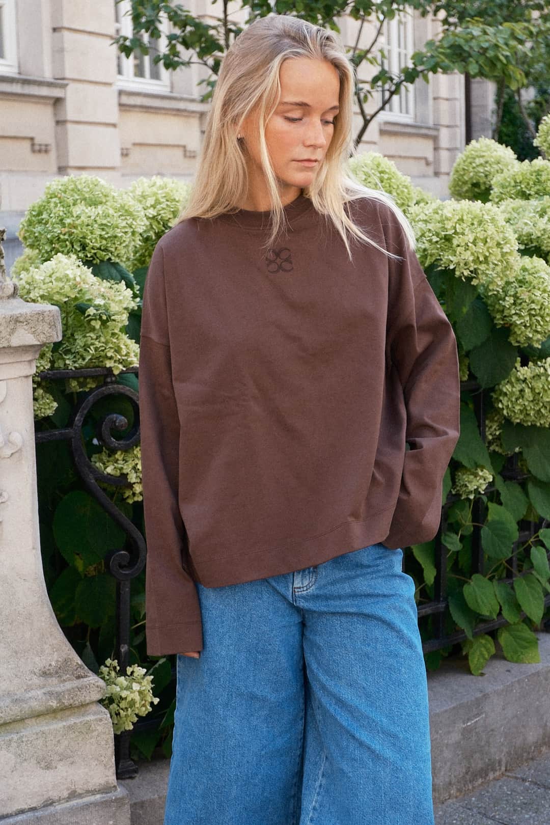 Coucou Mimosa tee long sleeves - Brown