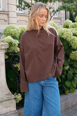 Coucou Mimosa tee long sleeves - Brown