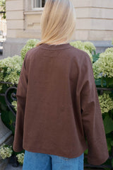 Coucou Mimosa tee long sleeves - Brown