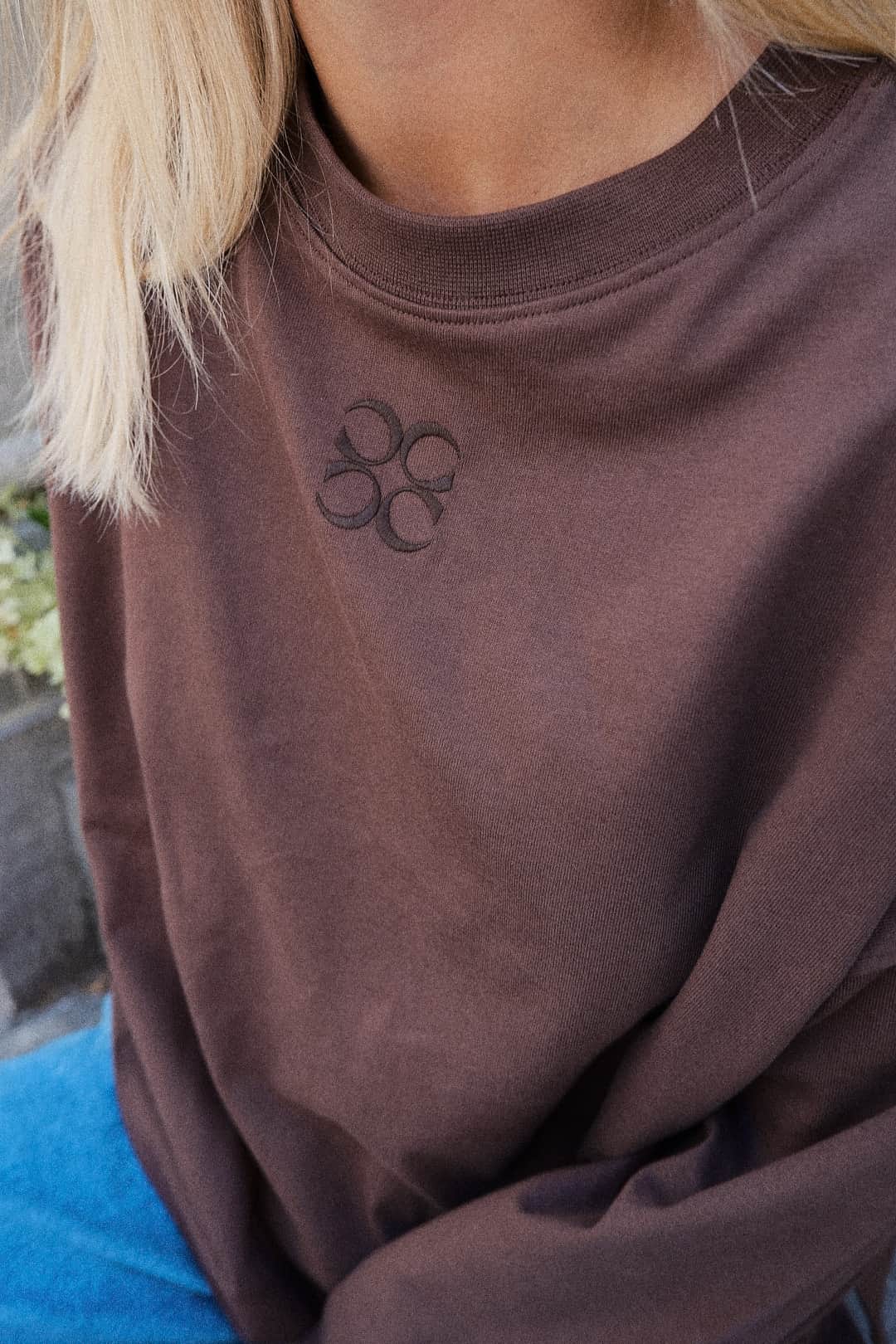 Coucou Mimosa tee long sleeves - Brown