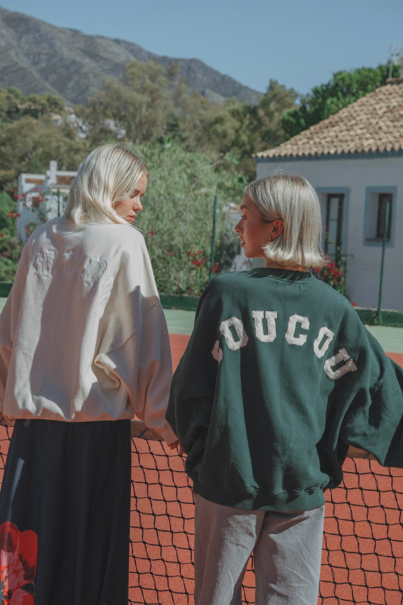 Coucou One size Joseph sweater - Ecru with ecru letters