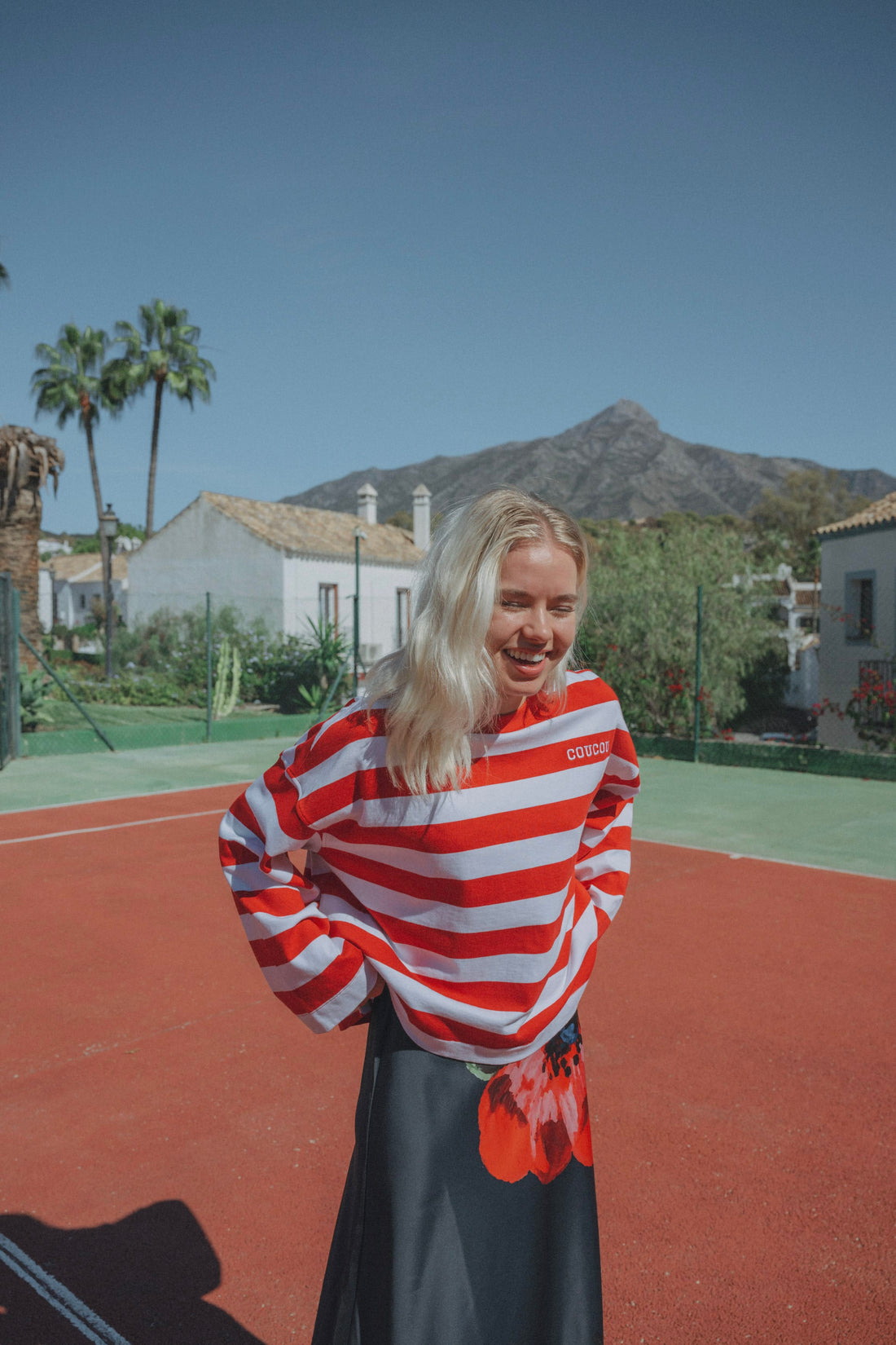 Coucou Pancake tee - Red stripes