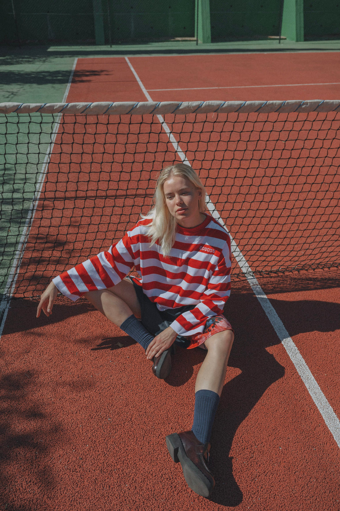 Coucou Pancake tee - Red stripes