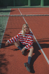 Coucou Pancake tee - Red stripes