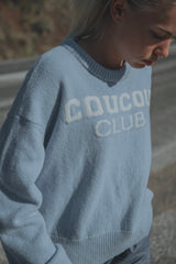 Coucou One size Macaron knitwear pull - Light blue coucou club