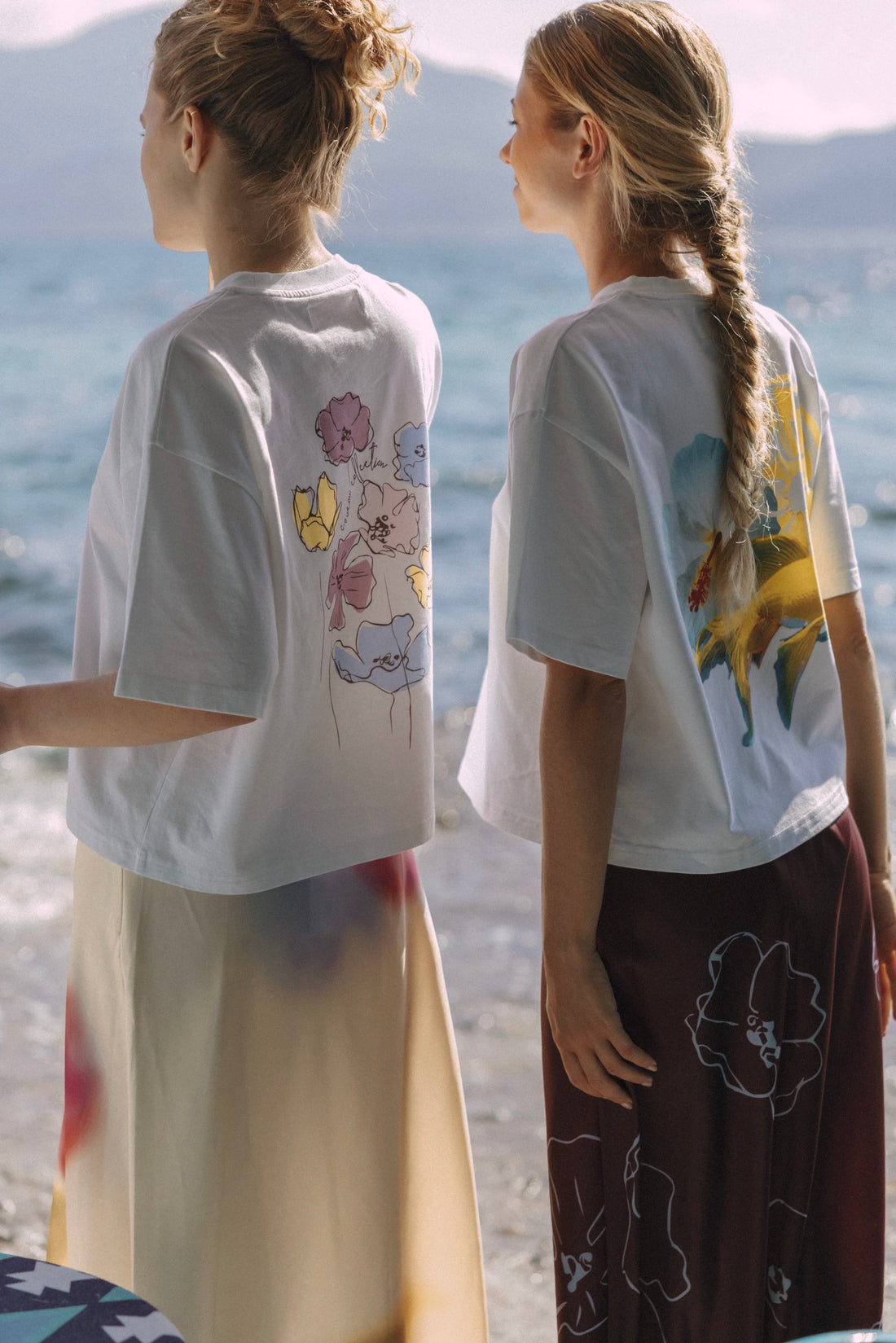 Coucou Flore tee - Pastel flowers print