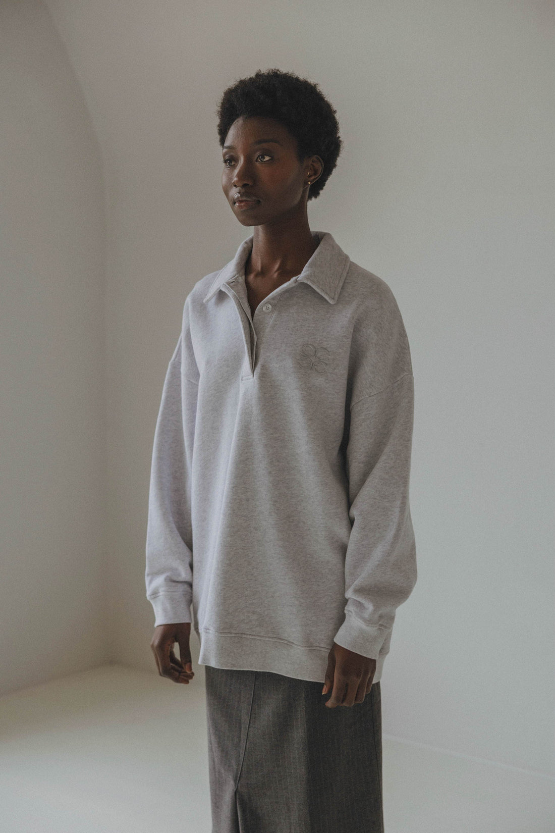 Coucou One size Sunday jersey polo - Light grey