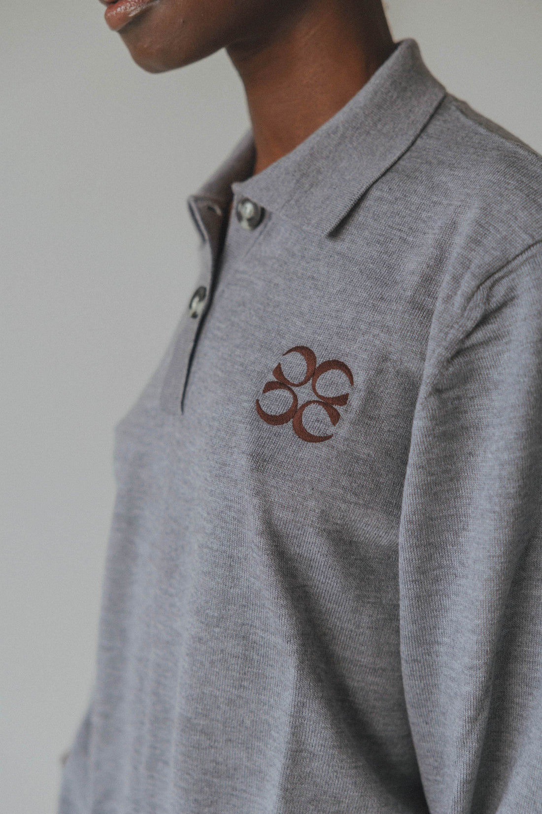 Coucou One size Afterglow knitwear polo - Grey