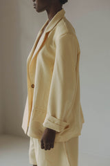 Coucou One size Raffa blazer - Butter yellow