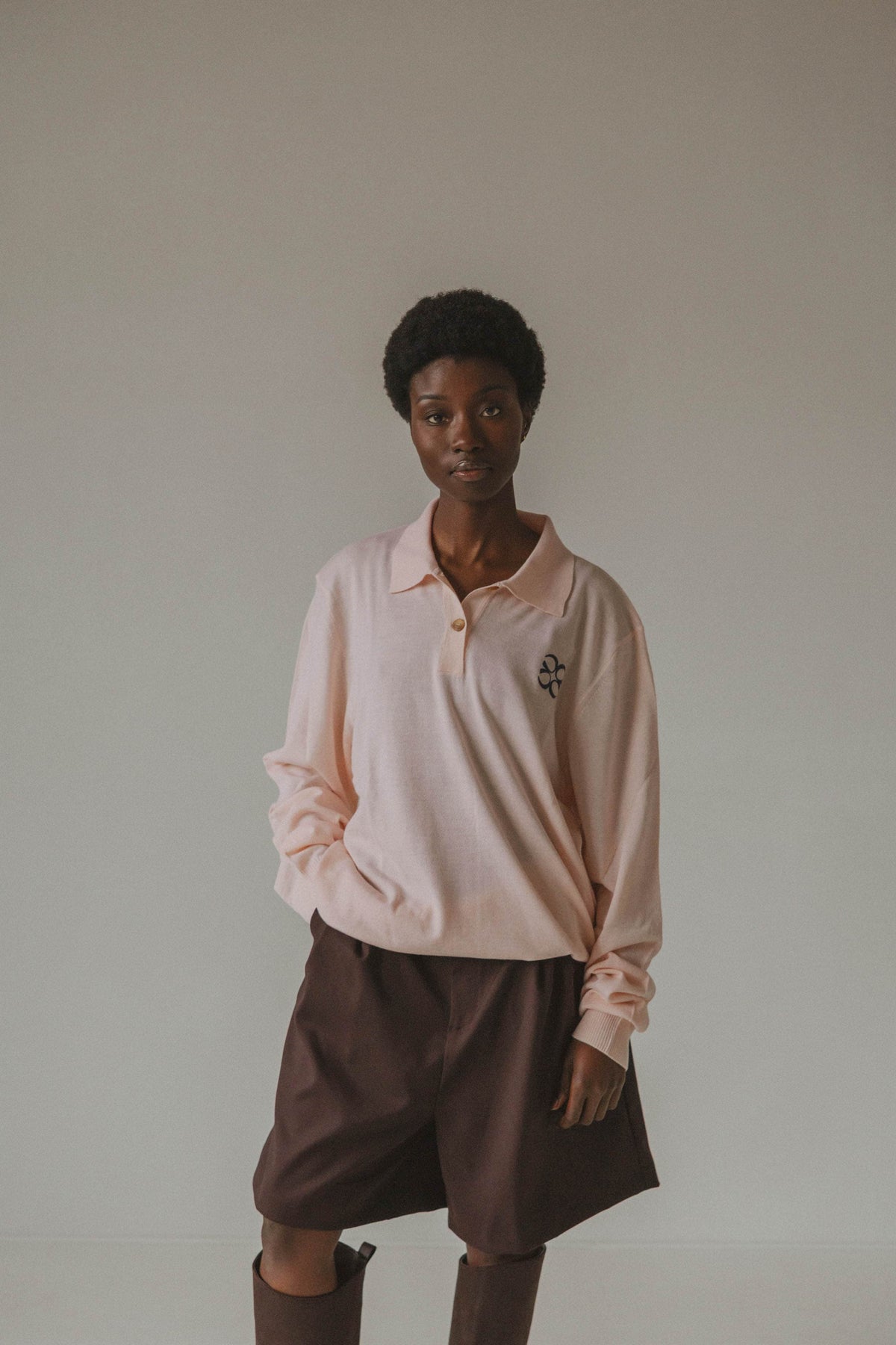 Coucou One size Afterglow knitwear polo - Pink