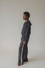 Coucou Negroni pants - Navy with checks