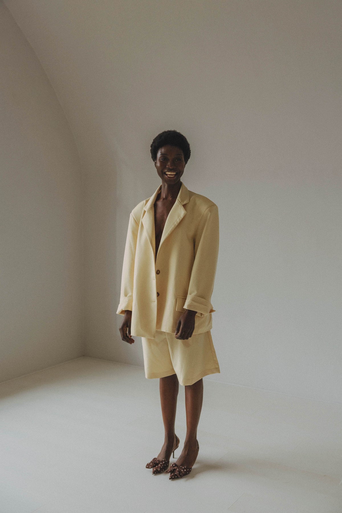 Coucou One size Raffa blazer - Butter yellow