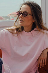 Coucou Mimosa tee short sleeves - Baby pink