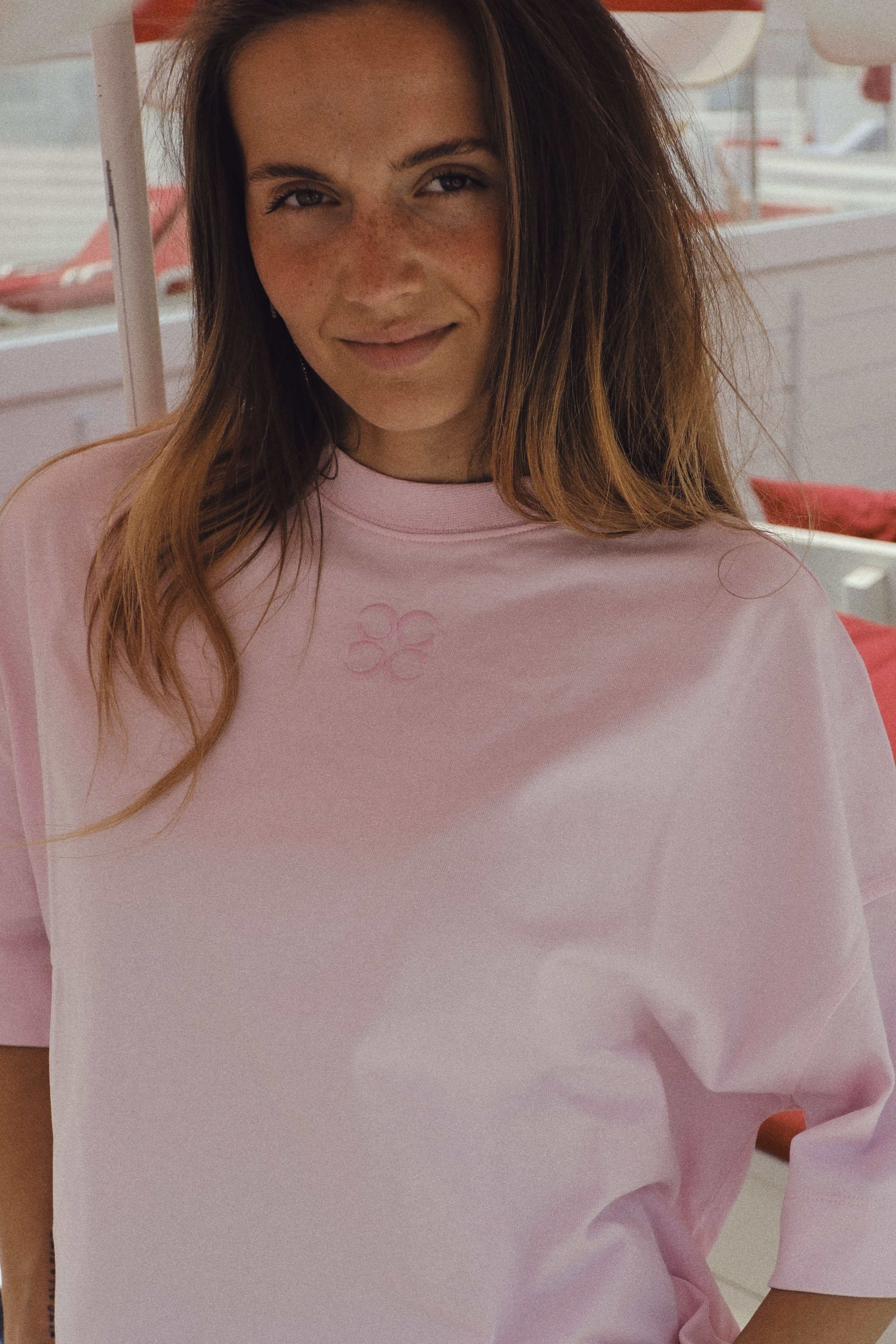 Mimosa tee short sleeves - Baby pink – Coucou