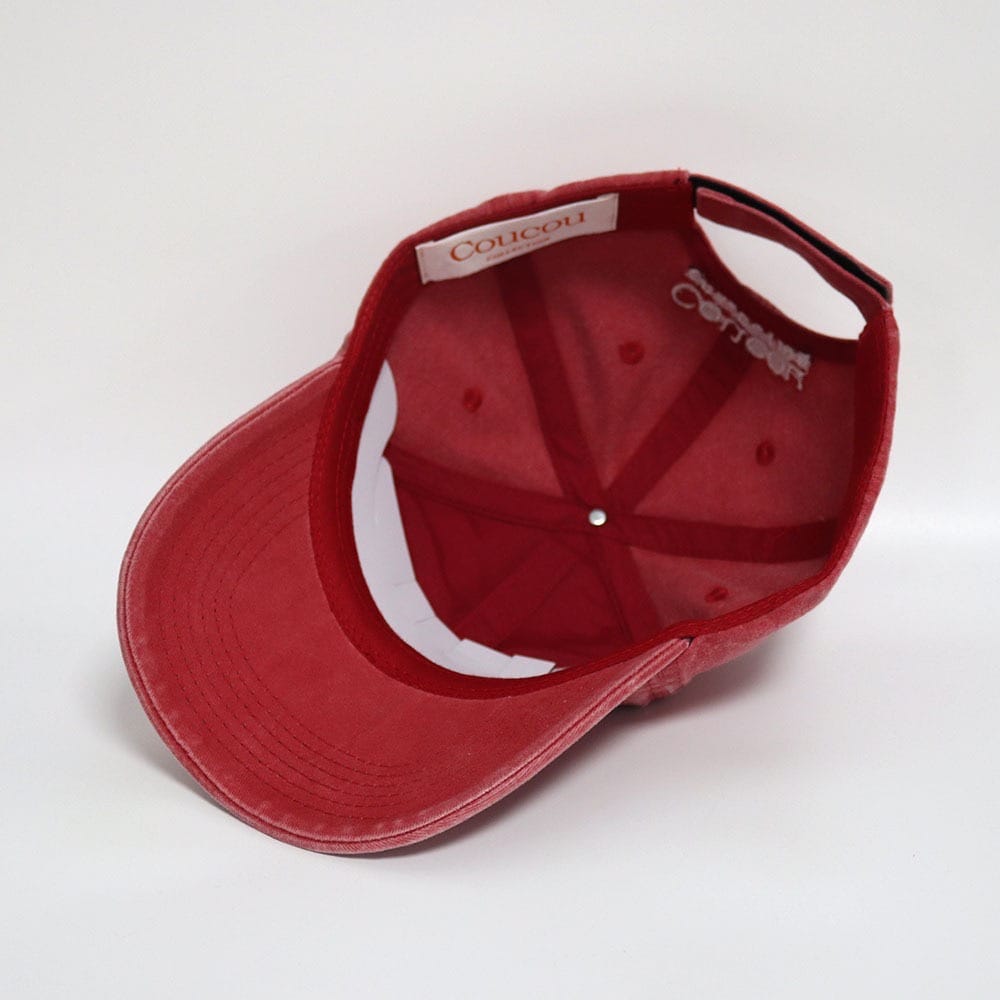 Coucou One size Coucou cap - Red with ecru logo