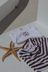 Coucou Bali tank top - White with bordeaux logo